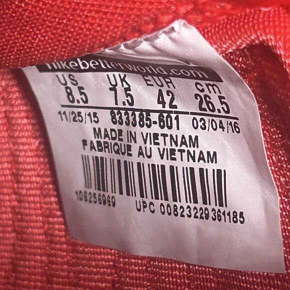 Nike Vapor Untouchable Pro TD Red Football Cleats 833385-601 RARE Men\'s Size 8.5 main image 10